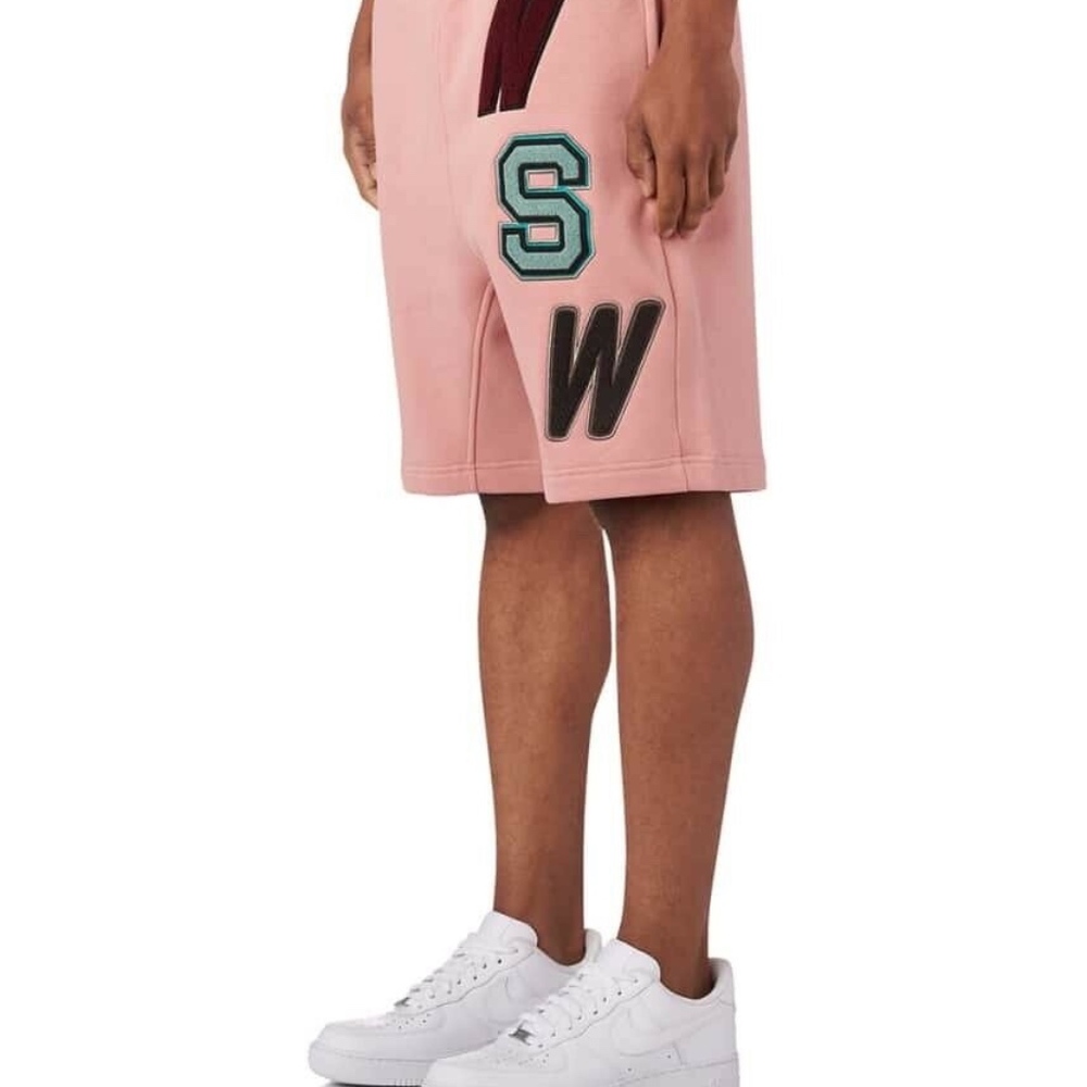 Nike NSW Fleece Shorts Rust Pink Men's Size Large - Picture 4 of 7